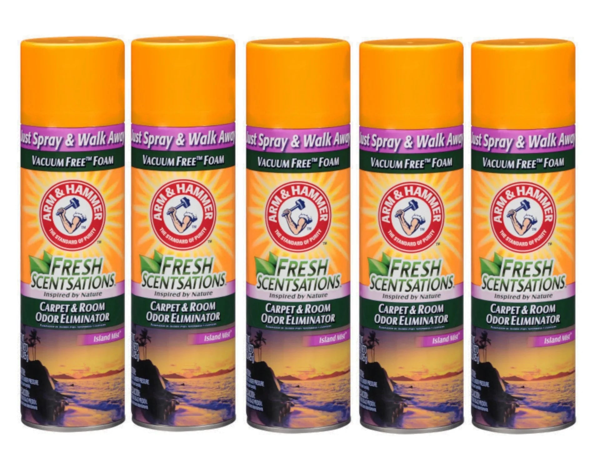 Ounce Free 15 Arm Odor Scentsations Fresh Pack Room Vacuum Foam, & Carpet Mist Scent, 5 Eliminator Hammer & - Island