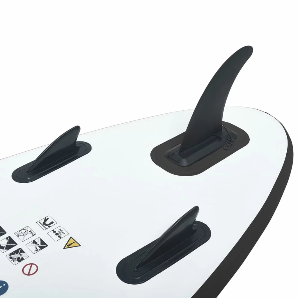 Andoer White and Black Paddleboard Inflatable Set