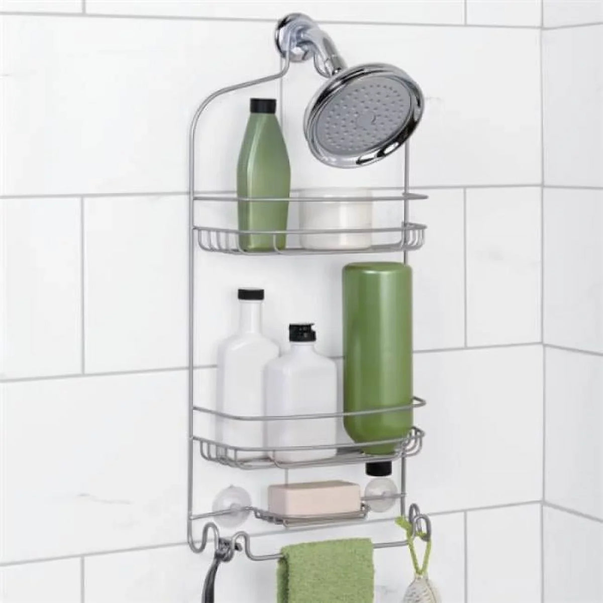 Two Shower Brushed OTS Nickel Caddy, Tier