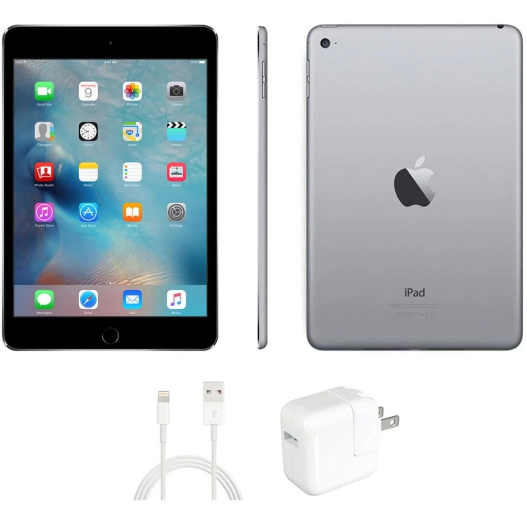 128GB, Restored Mini (4th iPad Gray, (MK6K2LL/A, 2015), Wifi (Refurbished) Only A1538) 4 Space Gen,