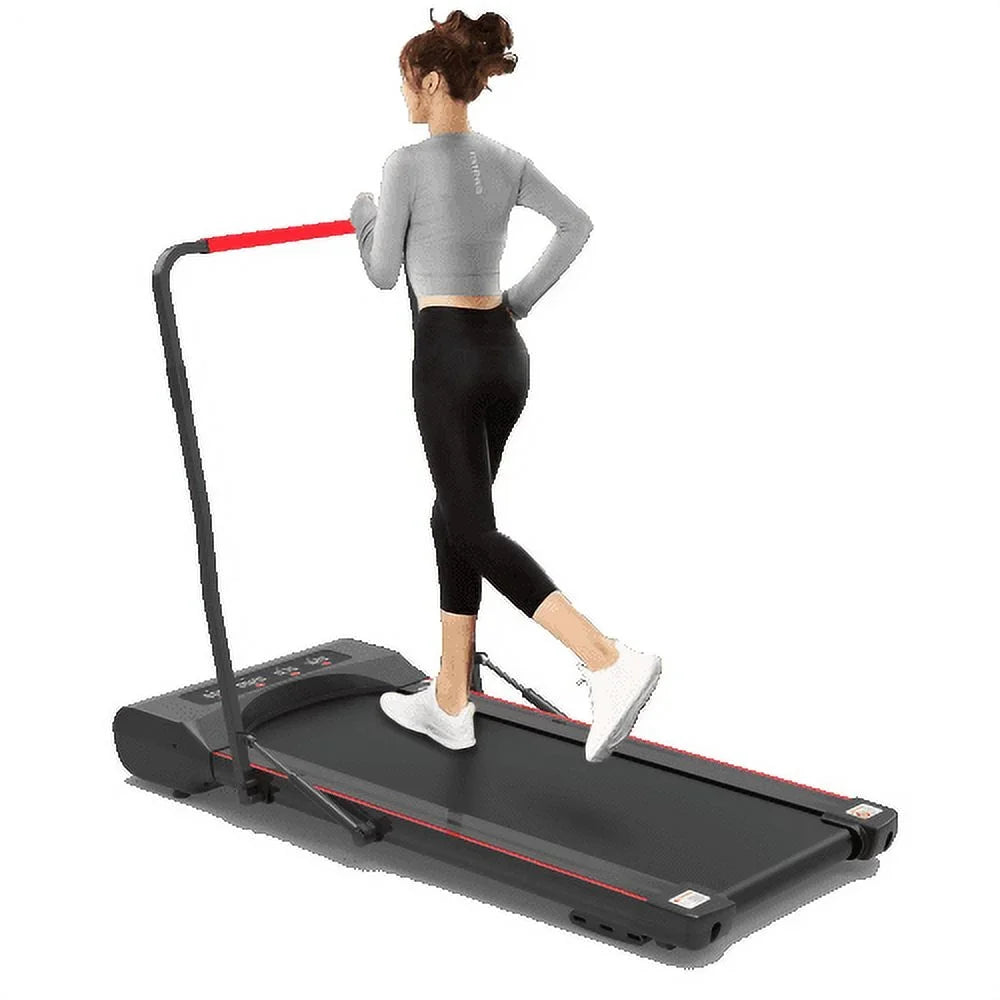Walking Under Treadmill Foldable Desk with Pad Handlebar Remote Controll