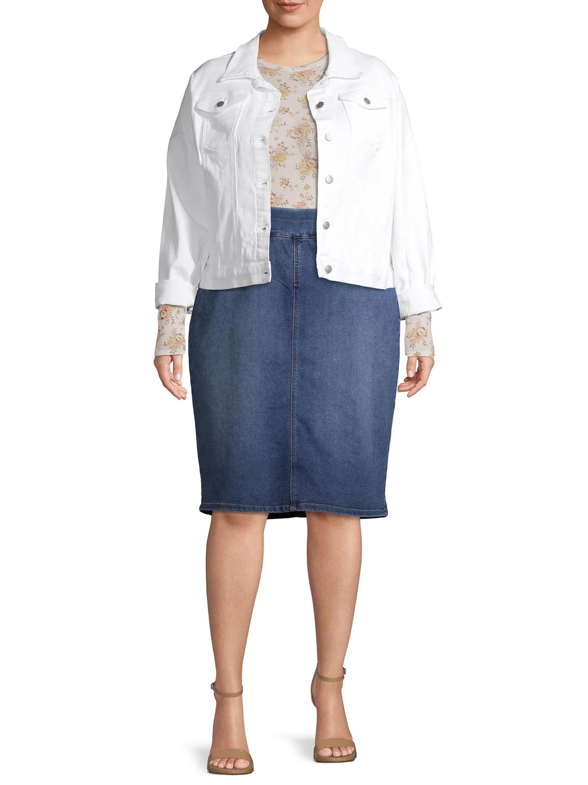 Skirt Denim dimension Plus Pull-On Alivia Women's
