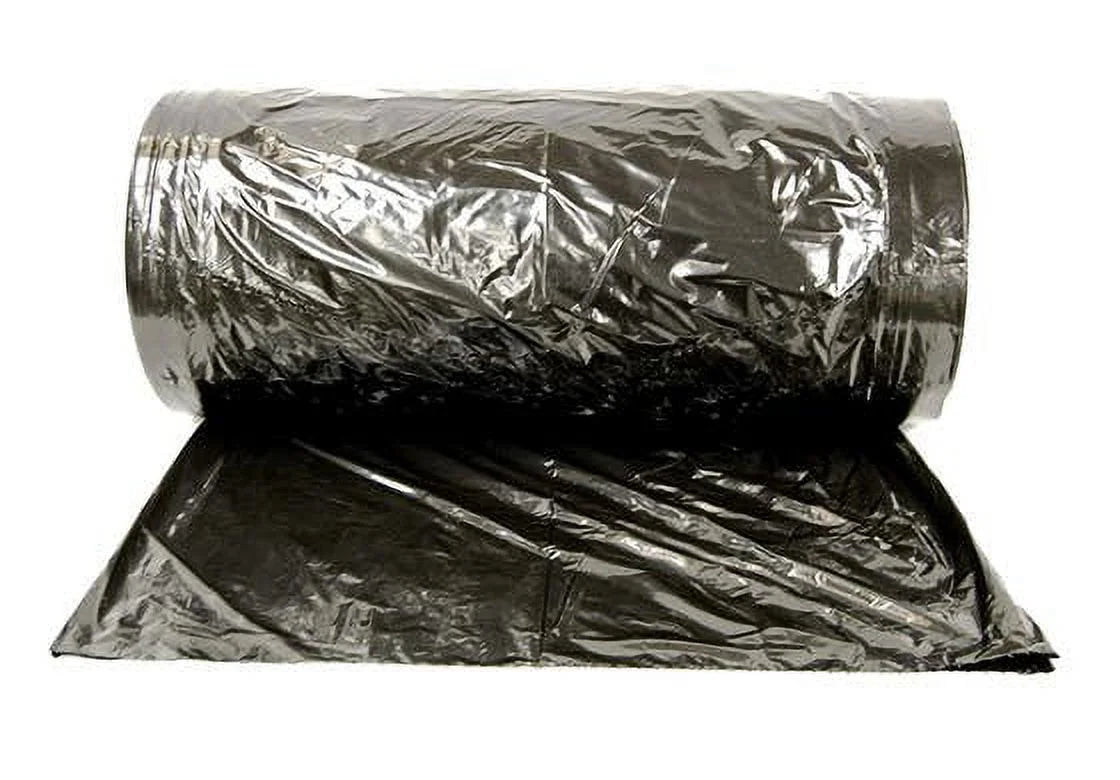 , Plastic garment NAHANCO - Black Super weight roll, 333/ROLL bags on 54"H a