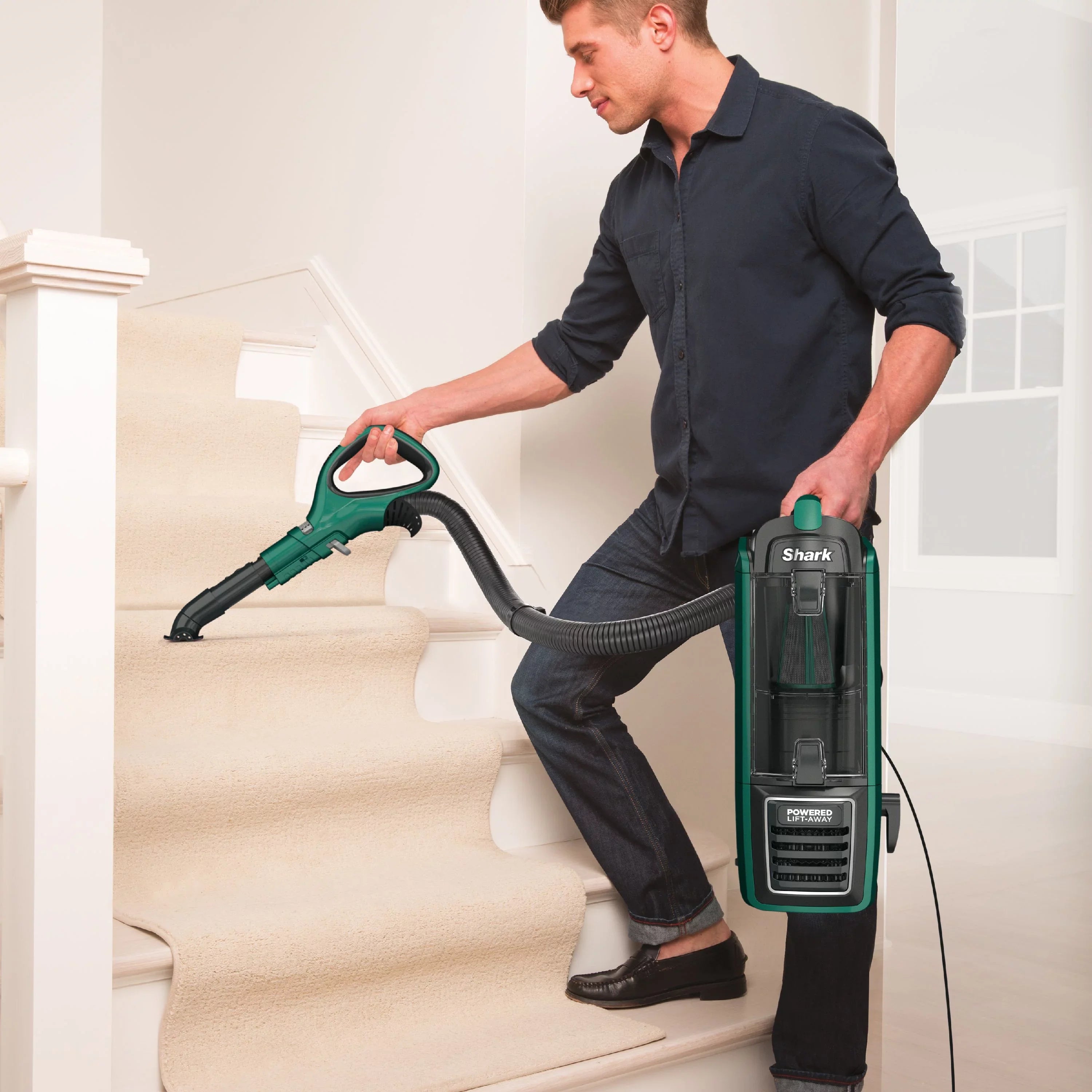 Speed with Upright Brushroll Shark Vacuum Rotator Lift-Away Powered Self-Cleaning