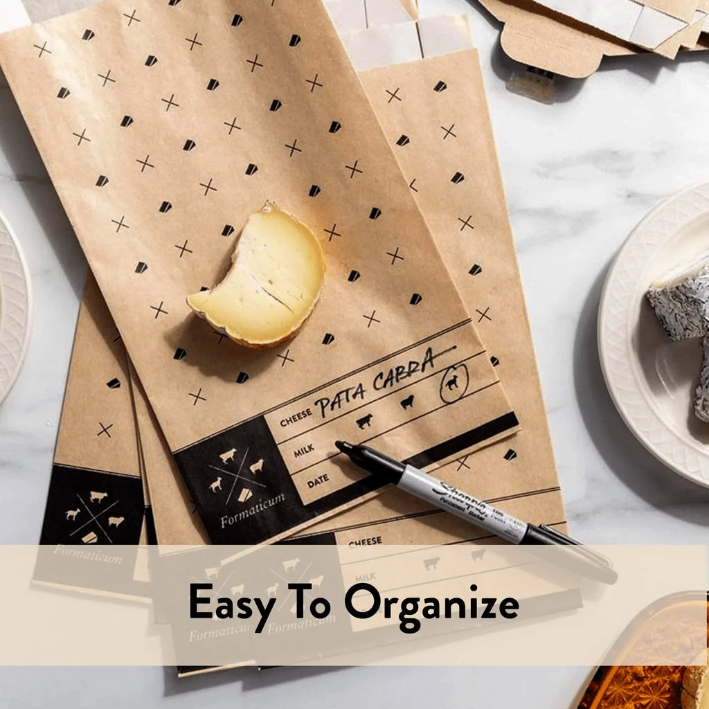 75 Wax Storage Formaticum Charcuterie Cheese Paper Bags, Fresh, Count Keep Bags,