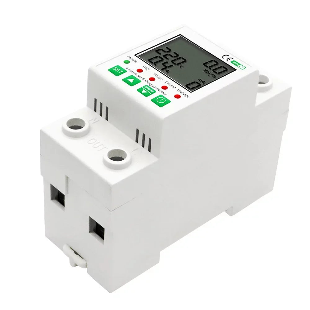 and Function Timer Home Voice Pinnaco Intelligent for Meter with Electric Leakage with WiFi Control Protection Compatible -