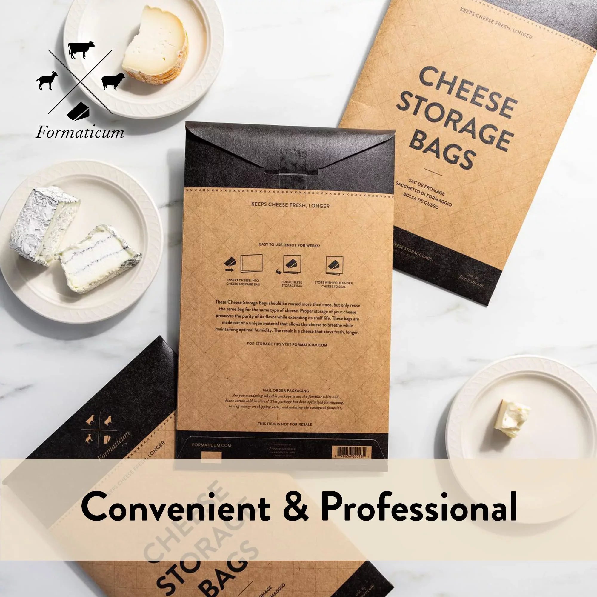 75 Wax Storage Formaticum Charcuterie Cheese Paper Bags, Fresh, Count Keep Bags,