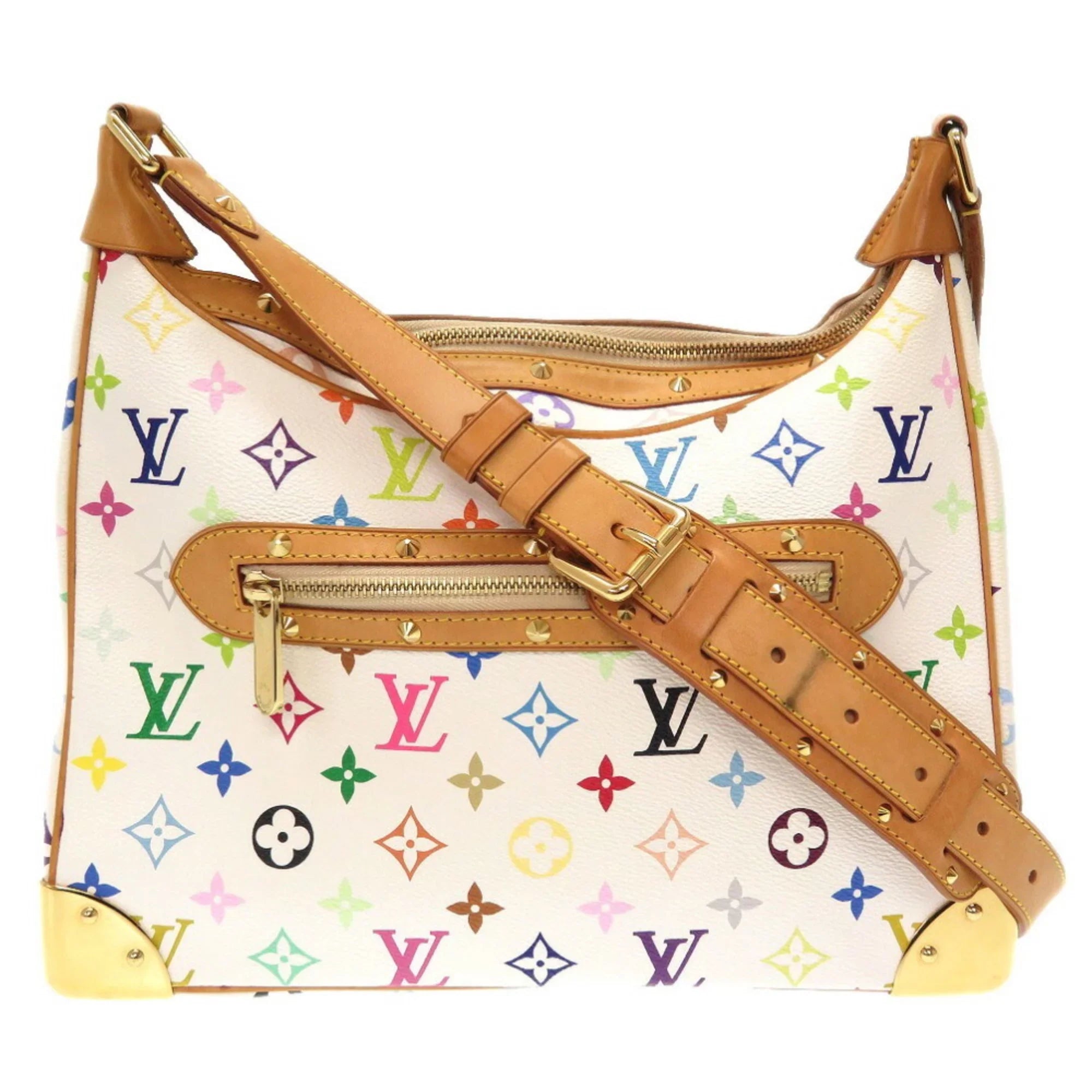 Multicolor (Fair) 0072 Pre-Owned Monogram Bron Shoulder M92660 Bag Boulogne
