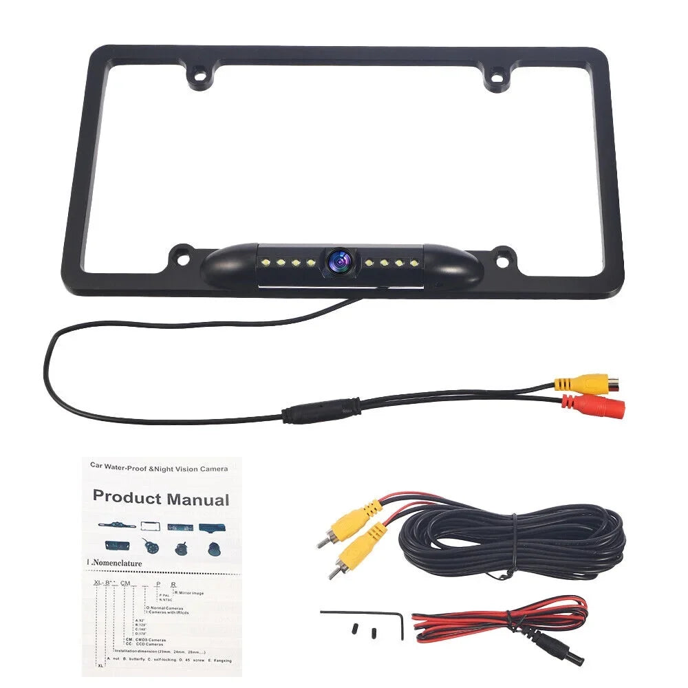 Cars Vision Wired IP68 Night Waterproof Cam - Angle Backup Universal 170° View Viewing KingFurt - Camera Rear American for -