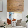 | Privacy) Bamboo | Custom Roman 60"H MOOD Cedar Woven Shades 52"W | for Wood Natural NATURAL Natural | Cordless (Great Shades X Designer Windows