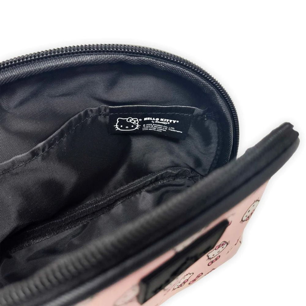 2 (Pink) Pcs Hello Bag Nested Travel Holding for Purses, Kitty Vanity Impressions Clutch Makeup Makeup