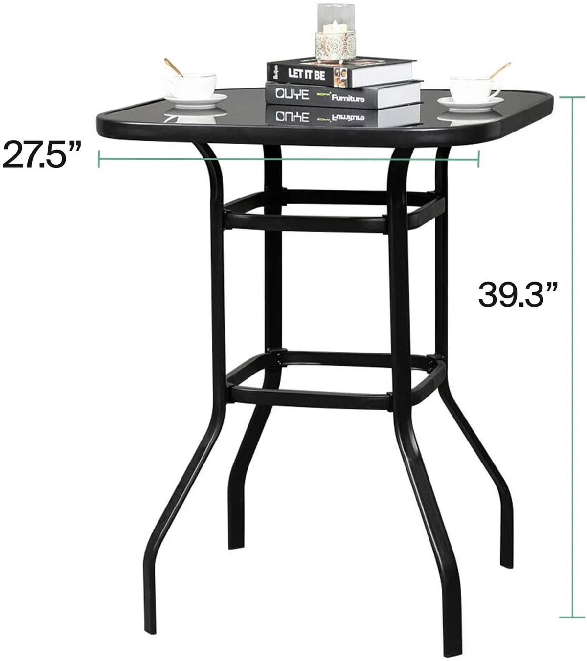 Brier Outside With Porch Metal Bar Meal Table Squire Finish Dining