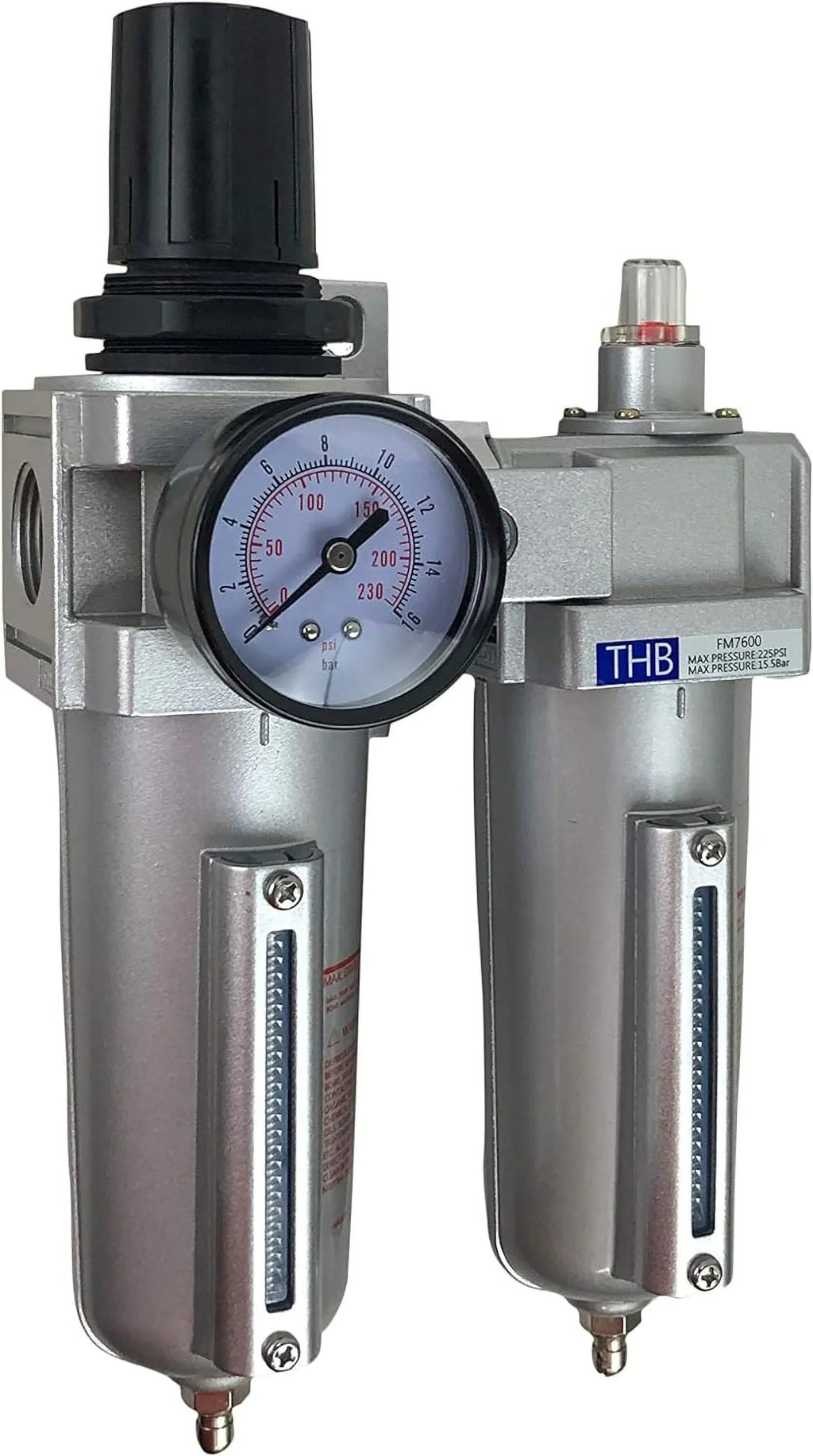 COALESCING COMPRESSED AIR HEAVY COMBO DUTY FILTER & PARTICULATE REGULATOR