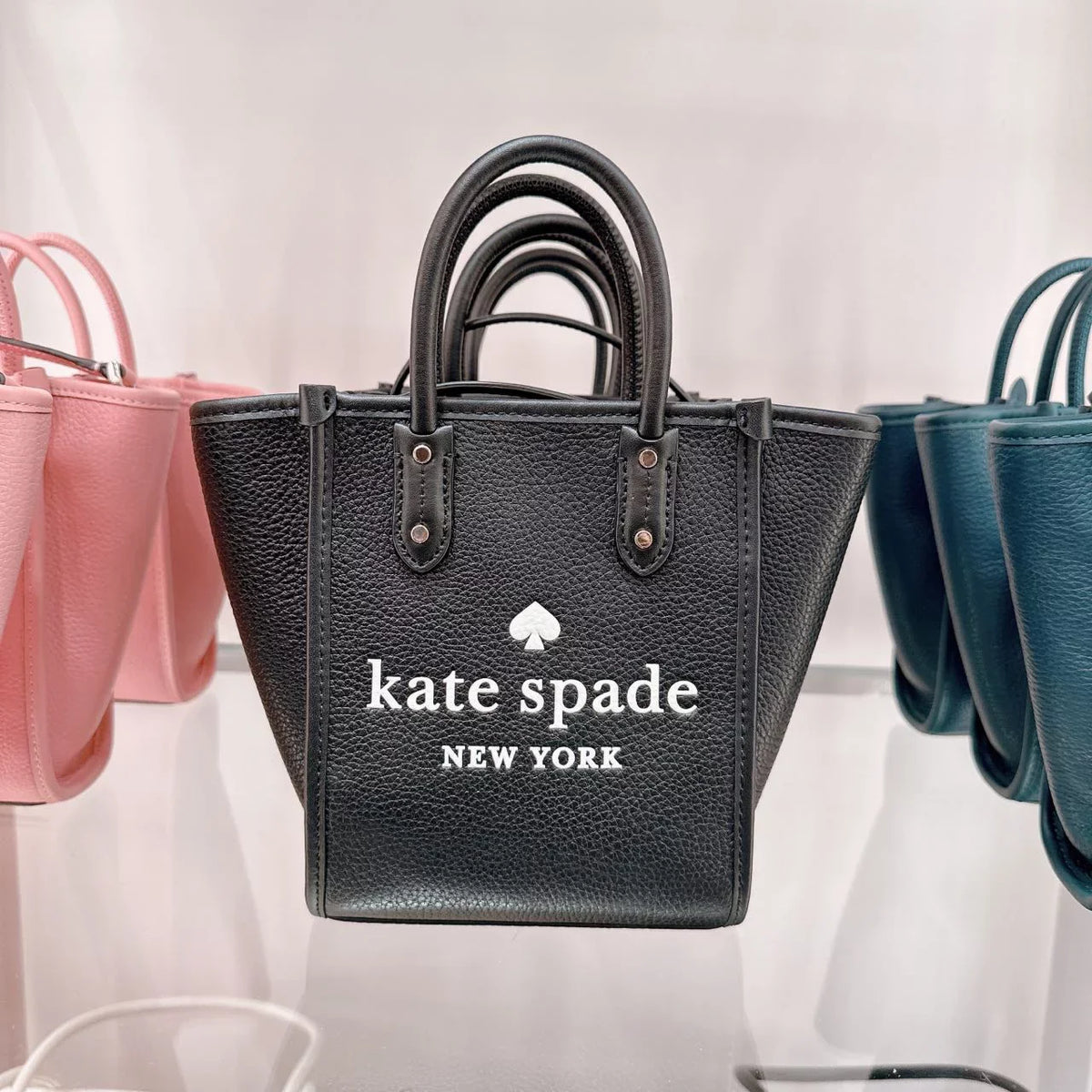 Kate K7295 Tote In Mini Black Ella Spade