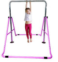 Training Children Gym Playground Kip Training Junior Purple Bars Monkey Adjustable Height Folding Horizontal Bar Gymnasts Athletic Jungle Bar Expandable Bar Balance Tower Gymnastics Bar Climbing