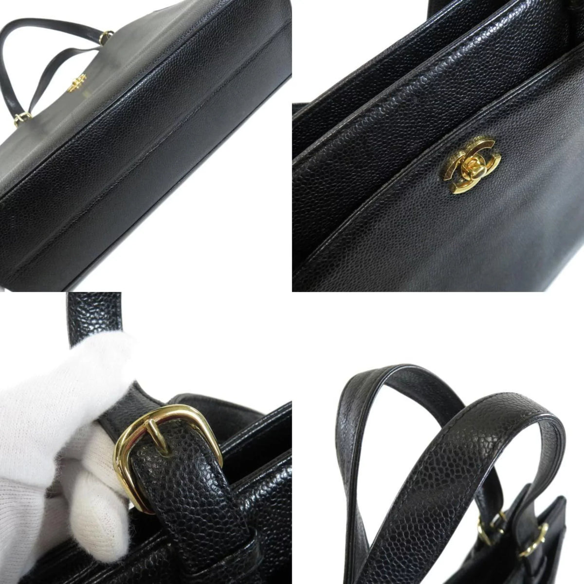 Pre-Owned Skin COCO Caviar Handbag MARK Ladies (Good)