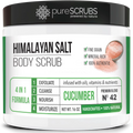 FREE Body Spoon, - Bar pureSCRUBS Pink SCRUB Scrub & BODY + Exfoliating CUCUMBER With Nutrients Organic Large 16oz Oils Soap Set- Wooden Essential Himalayan Mini Infused Premium Loofah Salt &