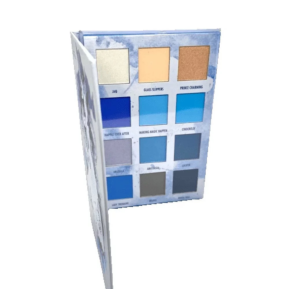Cinderella Mate Book Eyeshadow Shimmer Palette Disney Princess Blue