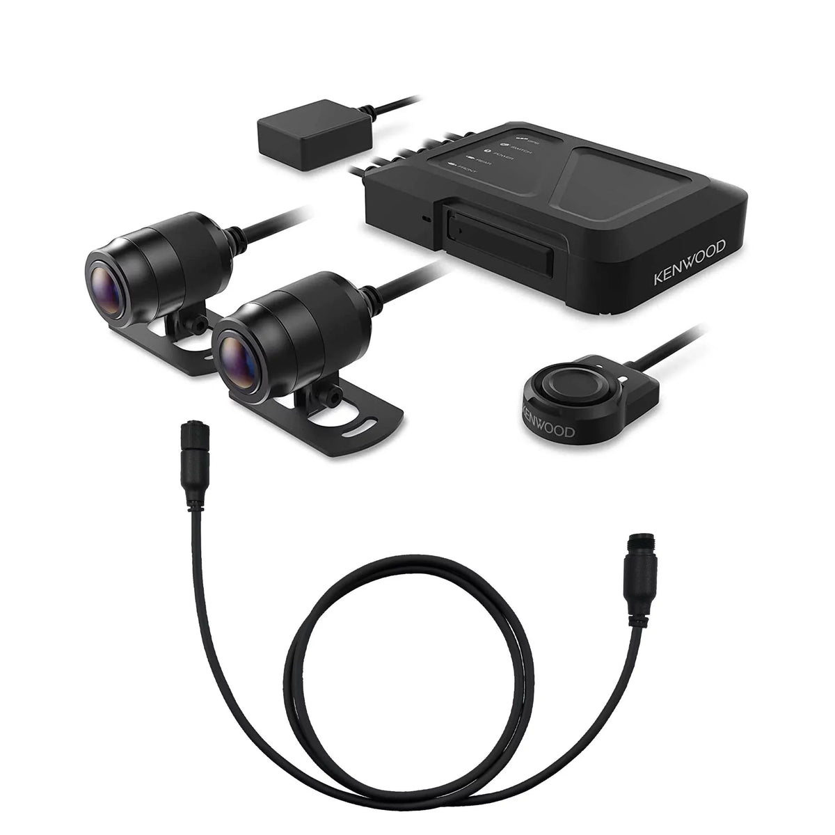 optional Motorsports HD Dash Kenwood camera with Cam Camera extension cable STZ-RF200WD and a 3.3ft with GPS (1m) Rear-View Kenwood STZ-RFCC100