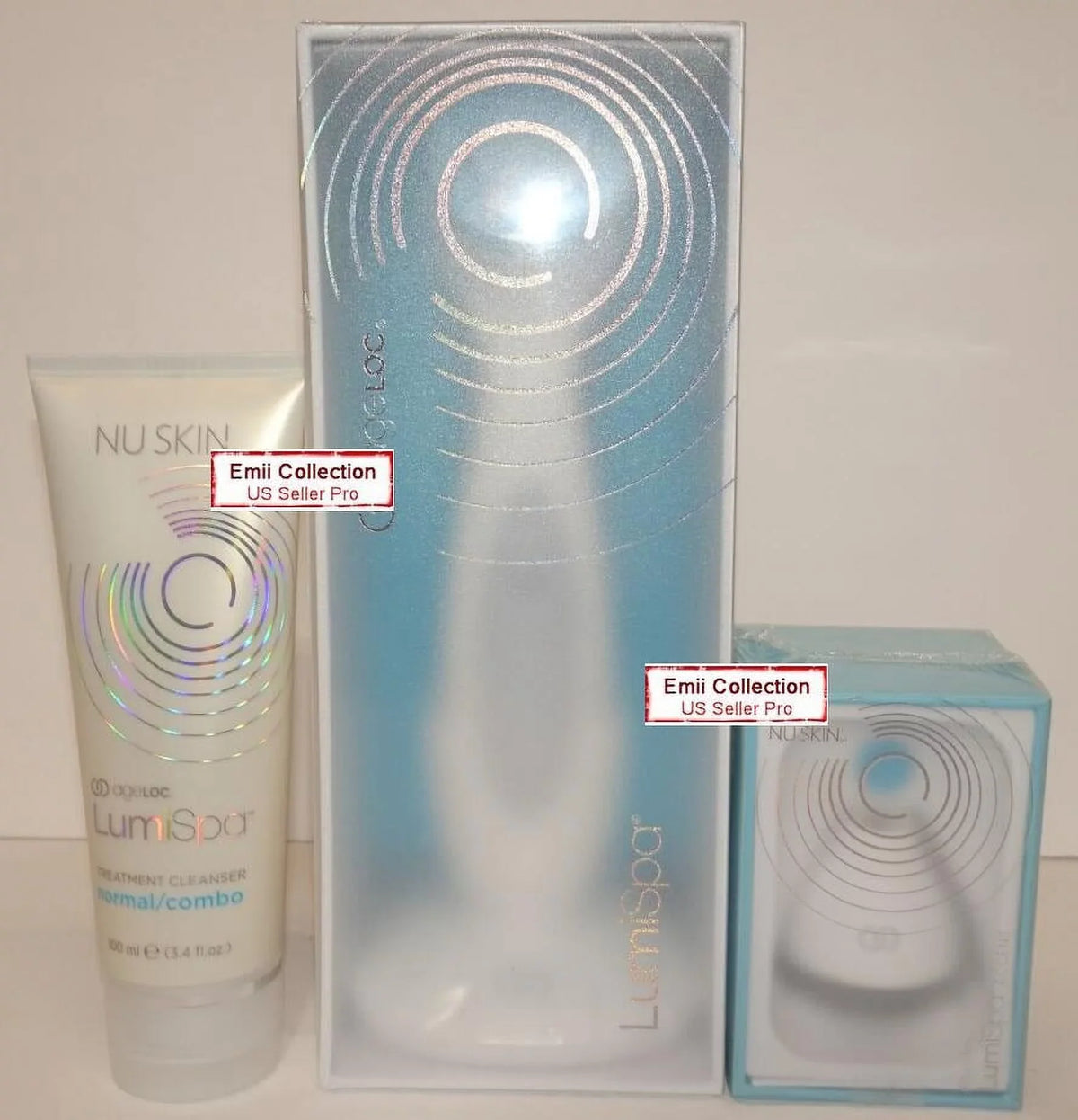 Nu Kit with Cleanser Nuskin and LumiSpa Head Accent Normal/Combo Spa ageLOC Skin Lumi