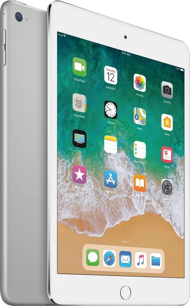 Wi-Fi Mini (Refurbished) 128GB Silver 4 MK9P2LL/A iPad Restored