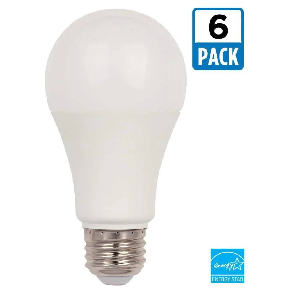 Omni Light Westinghouse Medium Base Equivalent Lighting Bulb (6 A19 5076000 Light 100-Watt Pack) with Cool White LED