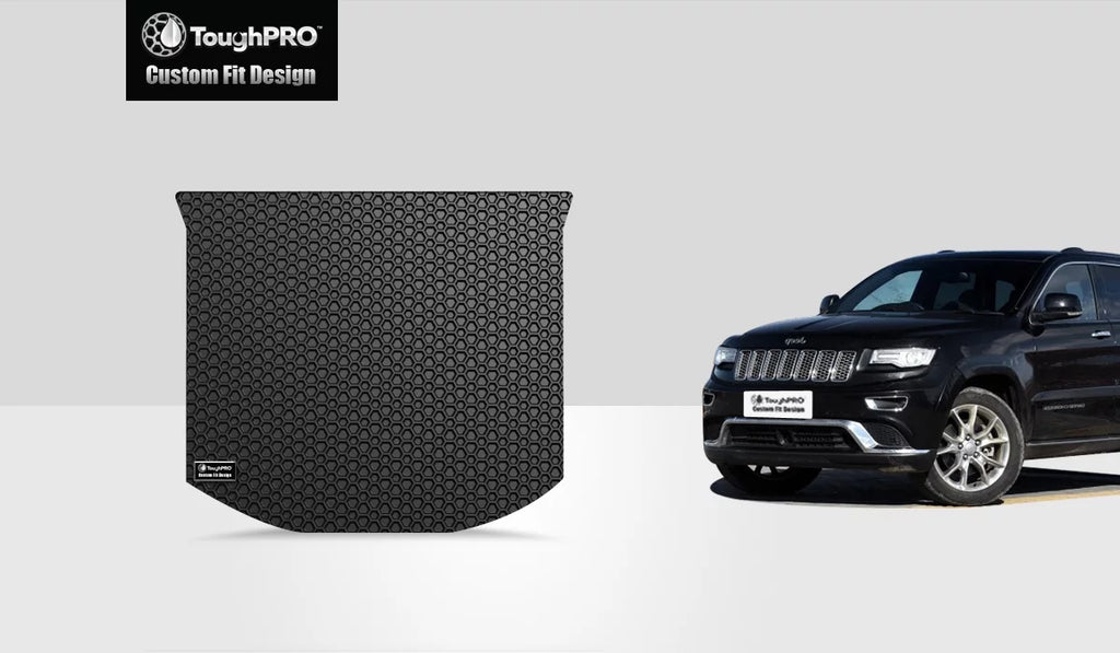 climate ToughPRO Mat) - Compatible JEEP 2019 All Heavy - Cargo with Duty (Made Mat in Rubber - USA) Cherokee Grand - (Cargo Black