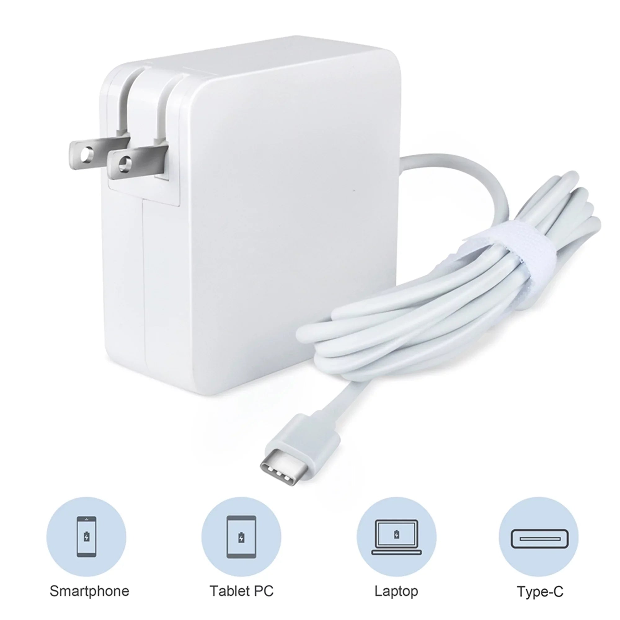 PSU AC Laptop 65W Compatible 2-in-1 Replacement Charger for White P82G003 XPS BOO Adapter 7390 Type-C USB 13 KONKIN