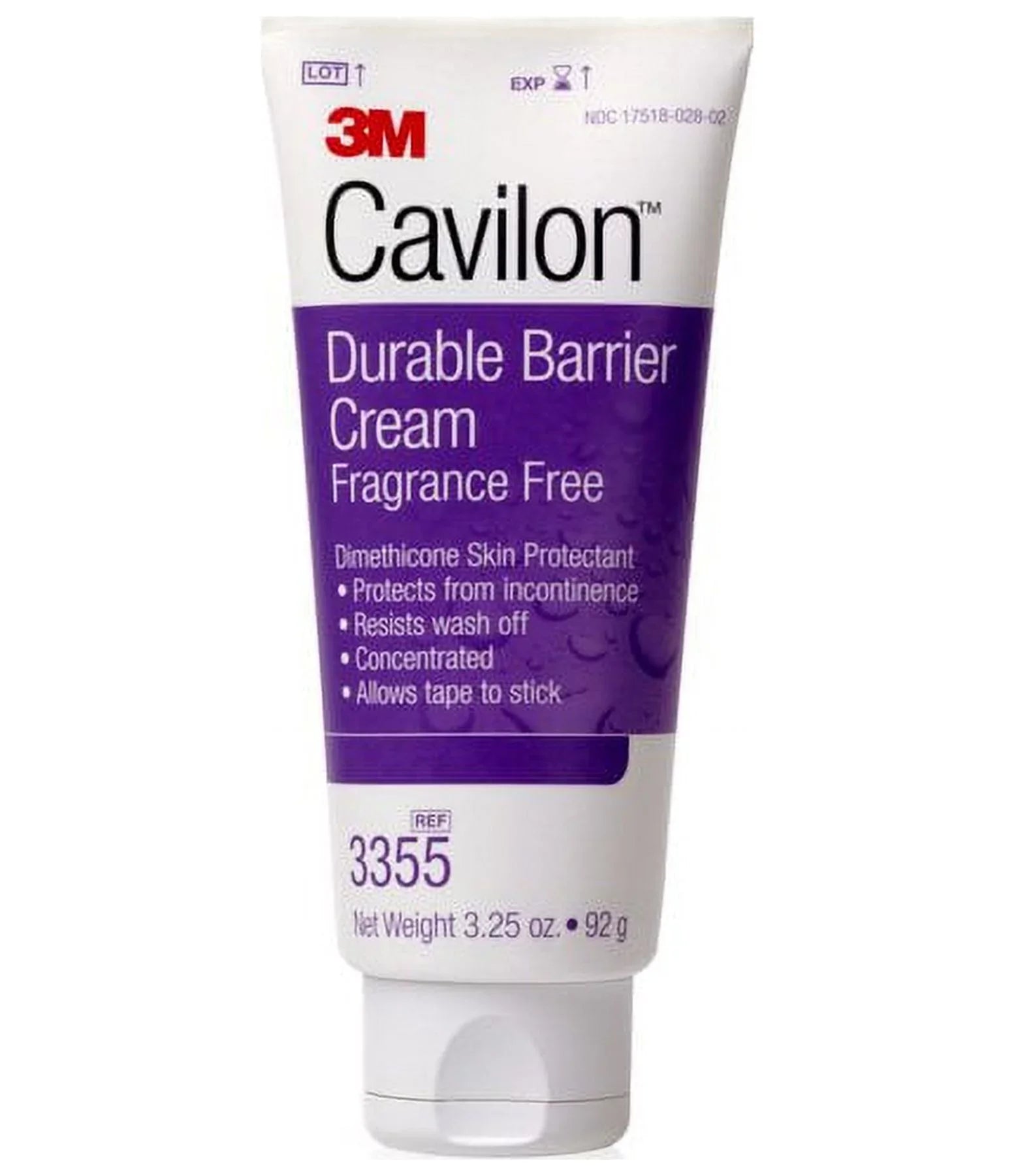 3.25 Protectant 12 - 3355 Cream Tube Case Cavilon Compatible, CHG Unscented oz. of Skin