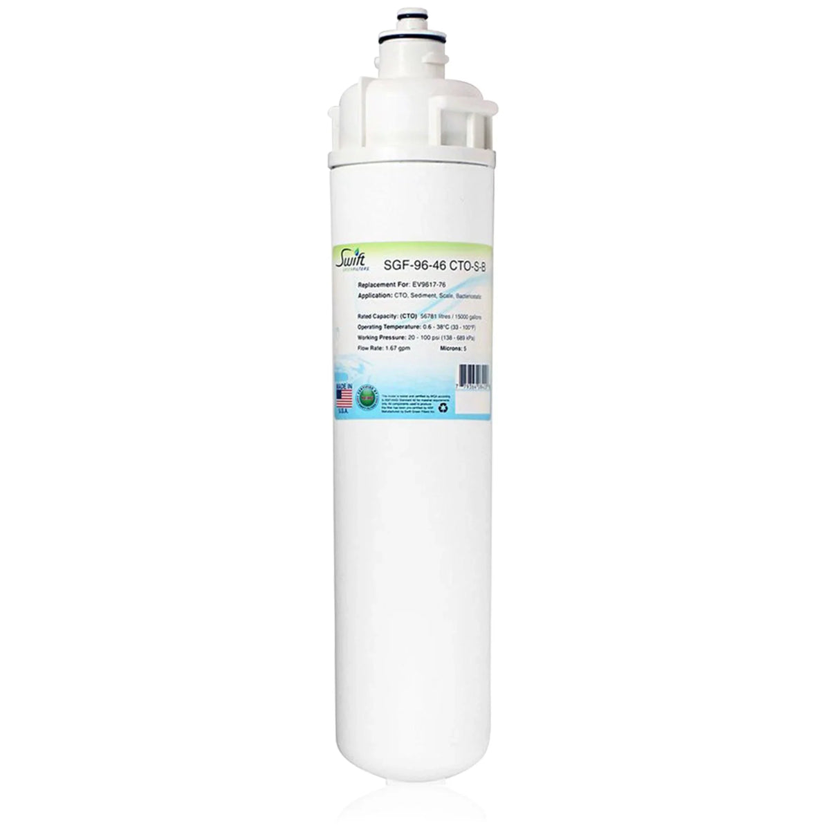 Filter Made in EV9617-76, Commercial Compatible CTO-S-B 2) (Pack for Swift of USA liquid Green Filters SGF-96-46
