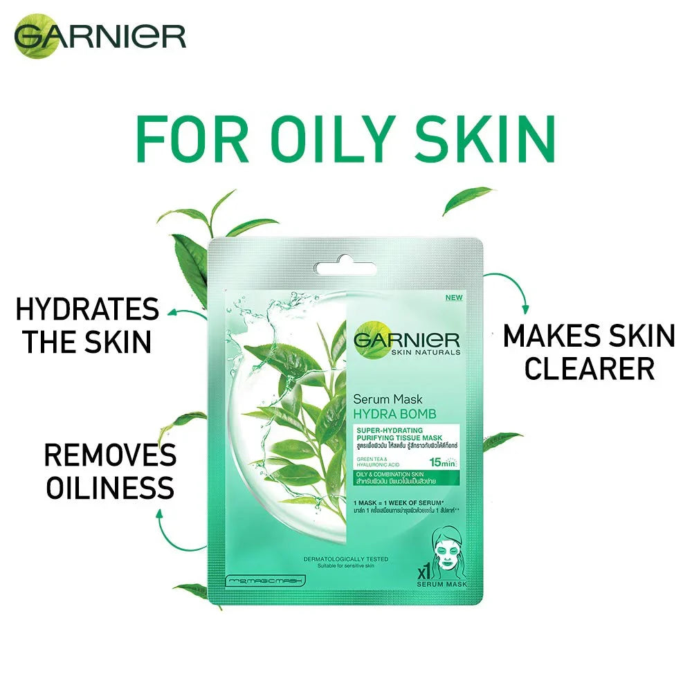 Serum Hydra Eye Face Green (Orange) Mask & Bomb Naturals Sheet Garnier Skin Mask Tea 32g 6g Serum
