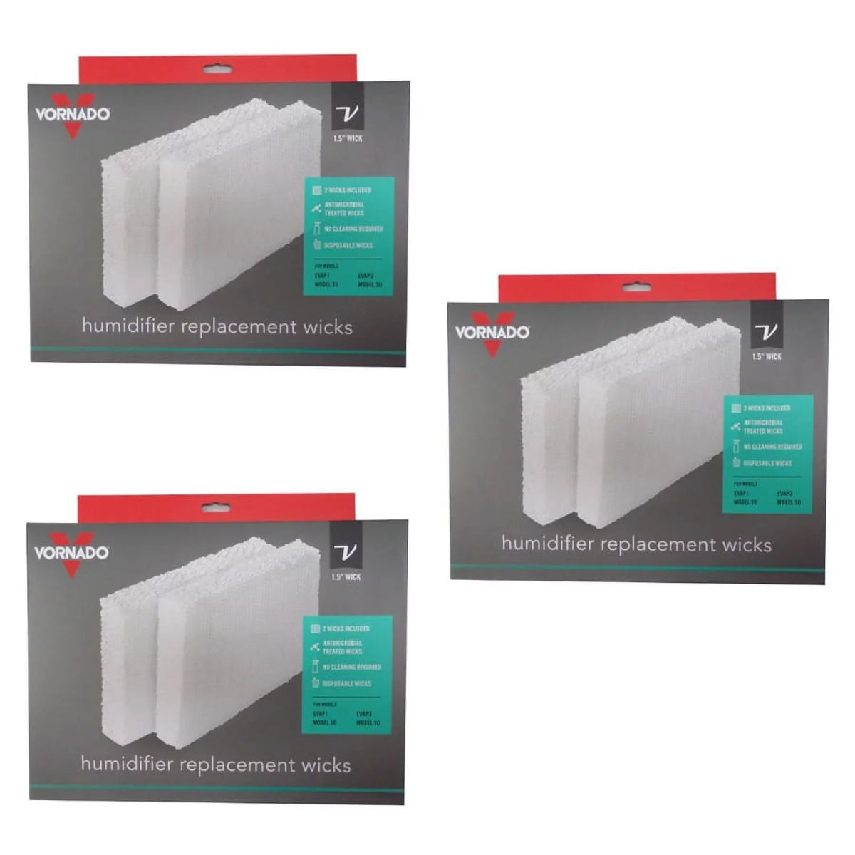 Wick OEM Pack Humidifier Filter Evap2 - Evap3 Genuine Evap1 - 6 Vornado