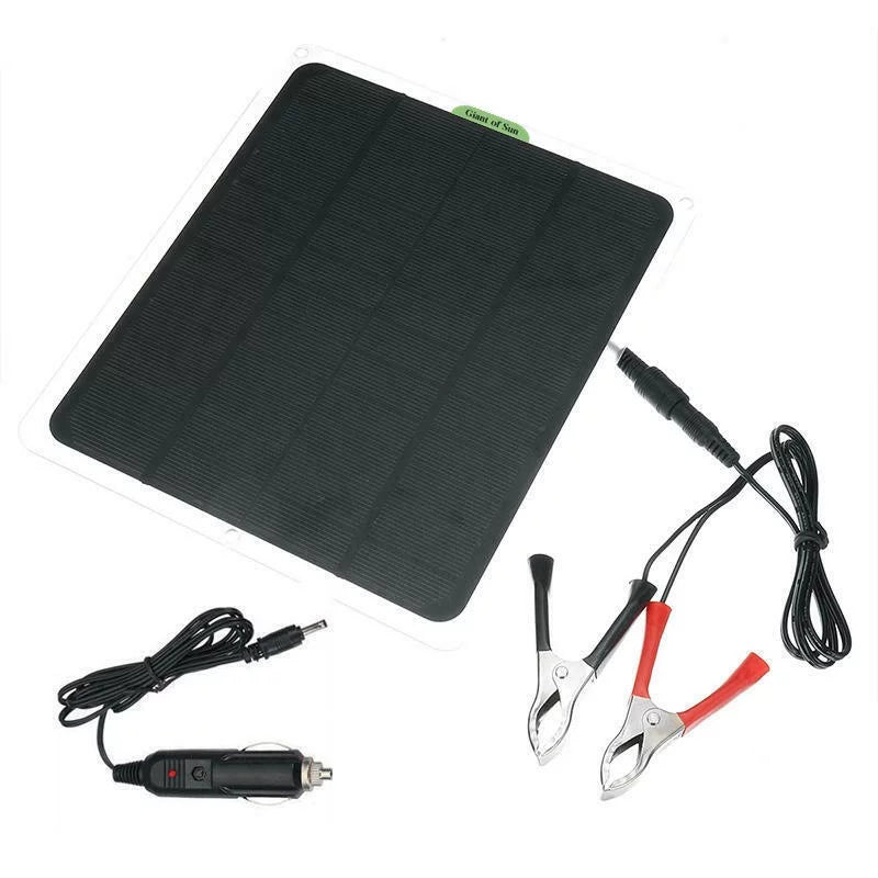 Charger 22W Carabiners,1 clip,1x Alligator Panel,12V/5V Trickle Charger Cigarette Boat RV Kit 2x Car Battery lighter,2 DFITO mountaineering Solar W/ bag,1 Fast Charger,Maintainer