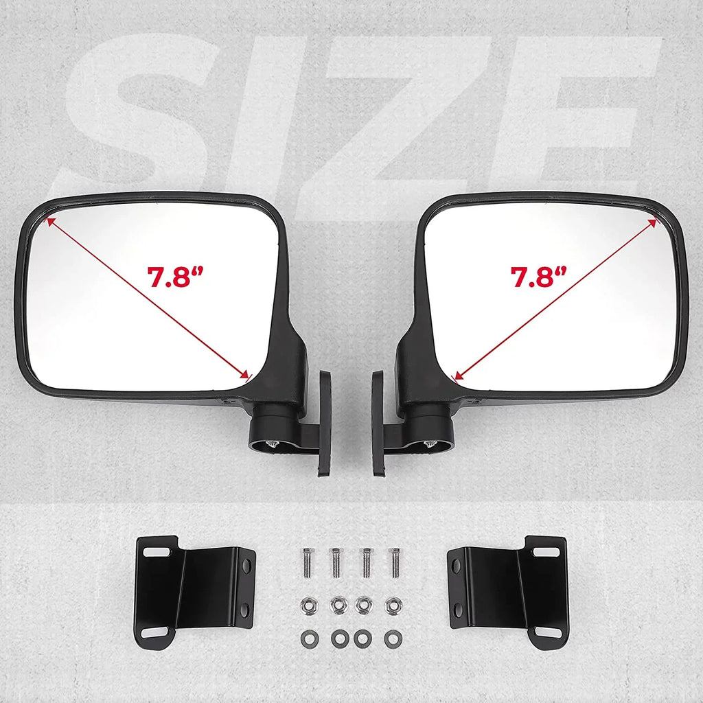 Compatible Polaris 500 2015-2022 900 Mirror Side Mirrors Kemimoto View 570 Ranger UTV with Rear