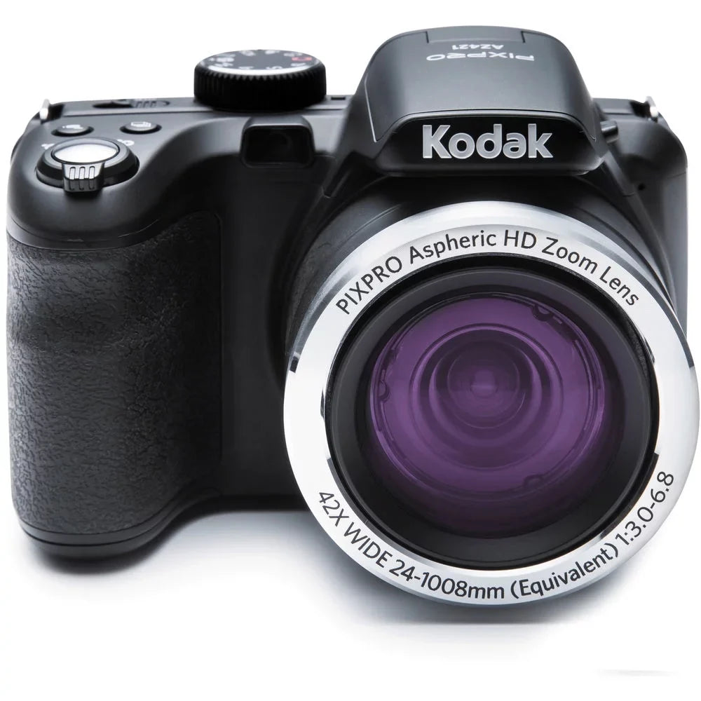 '- Kit AZ421 Camera + 1 Kodak Warranty PIXPRO + Digital Yr 64GB Tripod (Black)