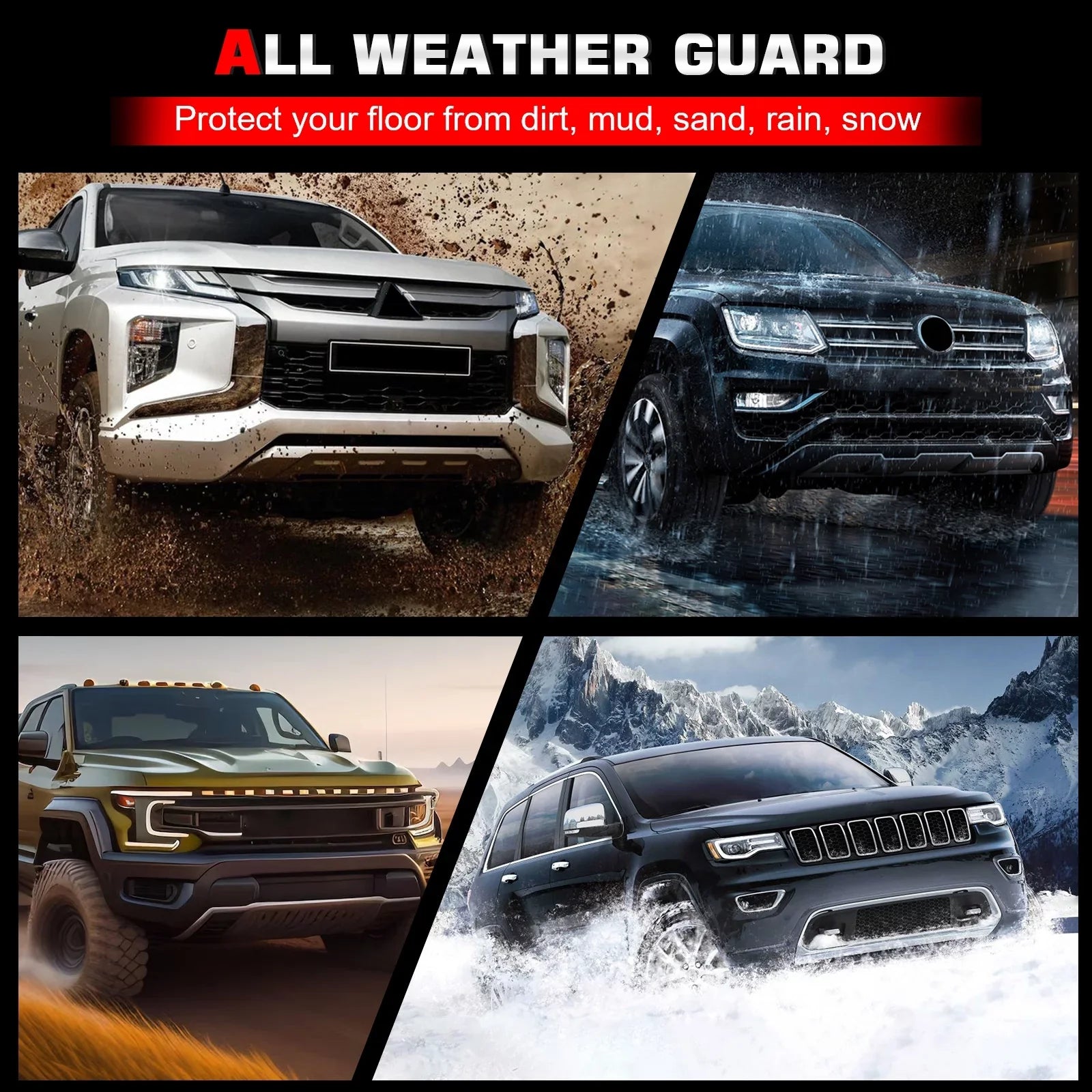 4-Door, Mat Boot Rear Trunk Pad All With Cover Ikon Liner Molded Compatible Car Motorsports 3D Bronco 2021-2023 Cargo climate Protector Black TPE Auto