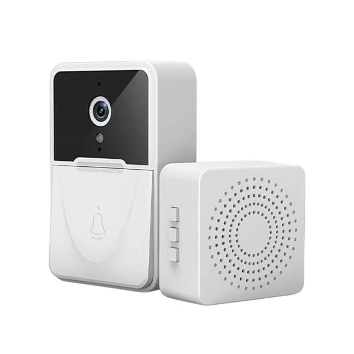Intercom Smart Camera Vision, Bell Two Audio Wi-Fi Security Night Finds Wireless FFF-GPCT3605 Door Phone Door Fresh Fab Video Chime Doorbell White Bell Way