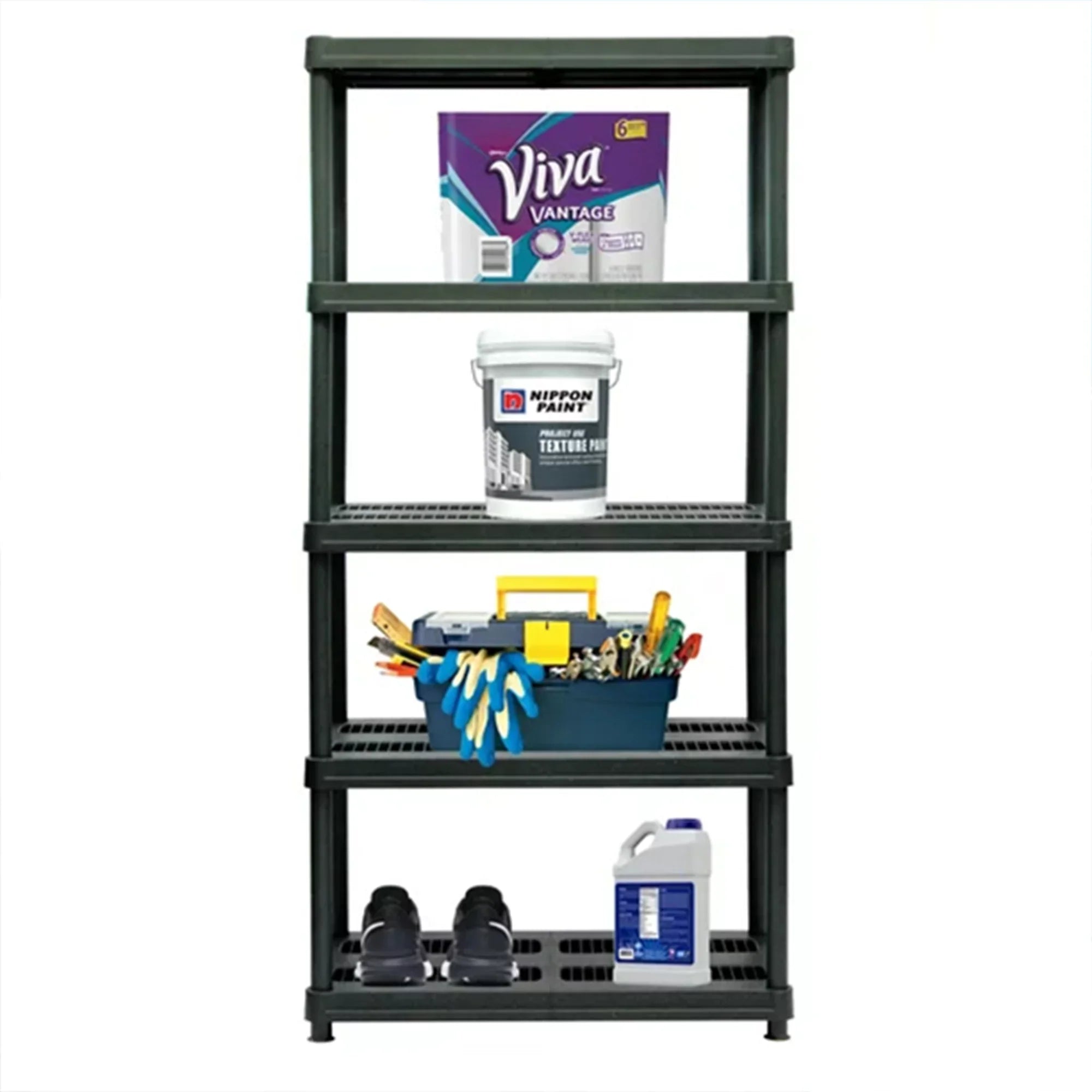 Shelving Unit 5 Juggernaut Utility Inch Storage Plastic Shelf 72 Storage
