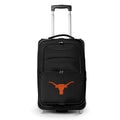 Texas Black Suitcase Longhorns Carry-On MOJO Rolling 21" Softside
