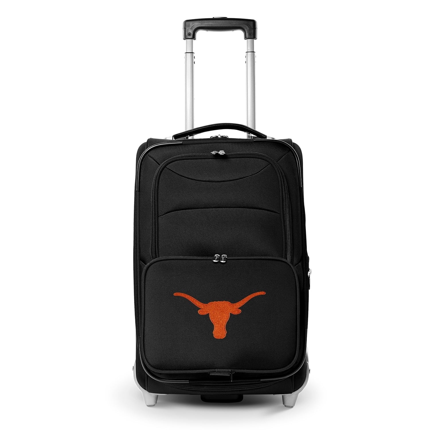 Texas Black Suitcase Longhorns Carry-On MOJO Rolling 21" Softside