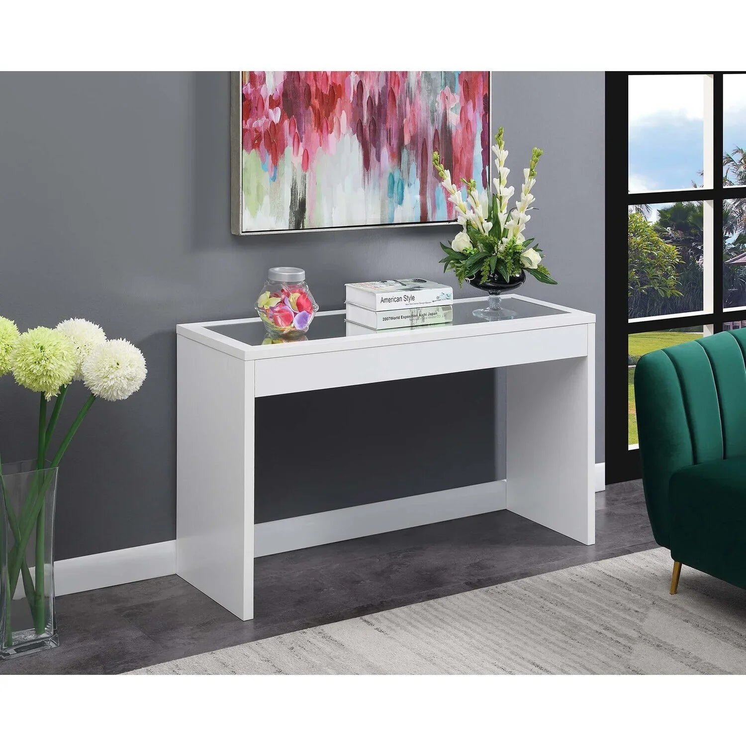 Opulence Mirrored Console Table Old HomeStock World