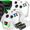 Controller Controller Xbox One/Series Station Dock Packs 2x2550mAh with Battery Charging Xbox for Rechargeable X|S Accessories-White Charger,Xbox