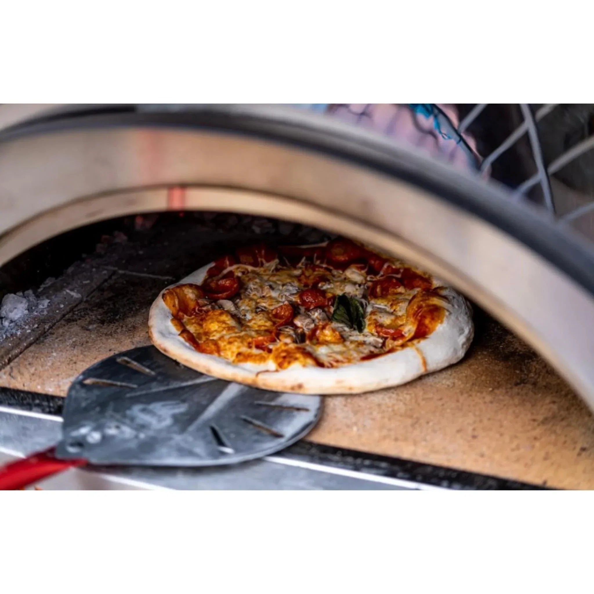 with Pizza Steel 304 Stainless Fired Wood WPPO Base Karma in. Oven 25