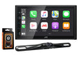 Rearview Magnet fixed KW-M56BT Camera Digital Phone w/ JVC Touchscreen & Receiver Monitor+Absolute Multimedia 6.75" CAM880 Holder
