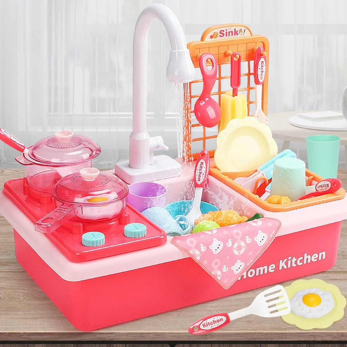 Alphabet Electric Role Children Dishwasher With Pretend Board Girls Toddlers Toys for Toys Kitchen Play Boys Automatic liquid House Running liquid Play Game Cycle System Board Sink Toy Playing for