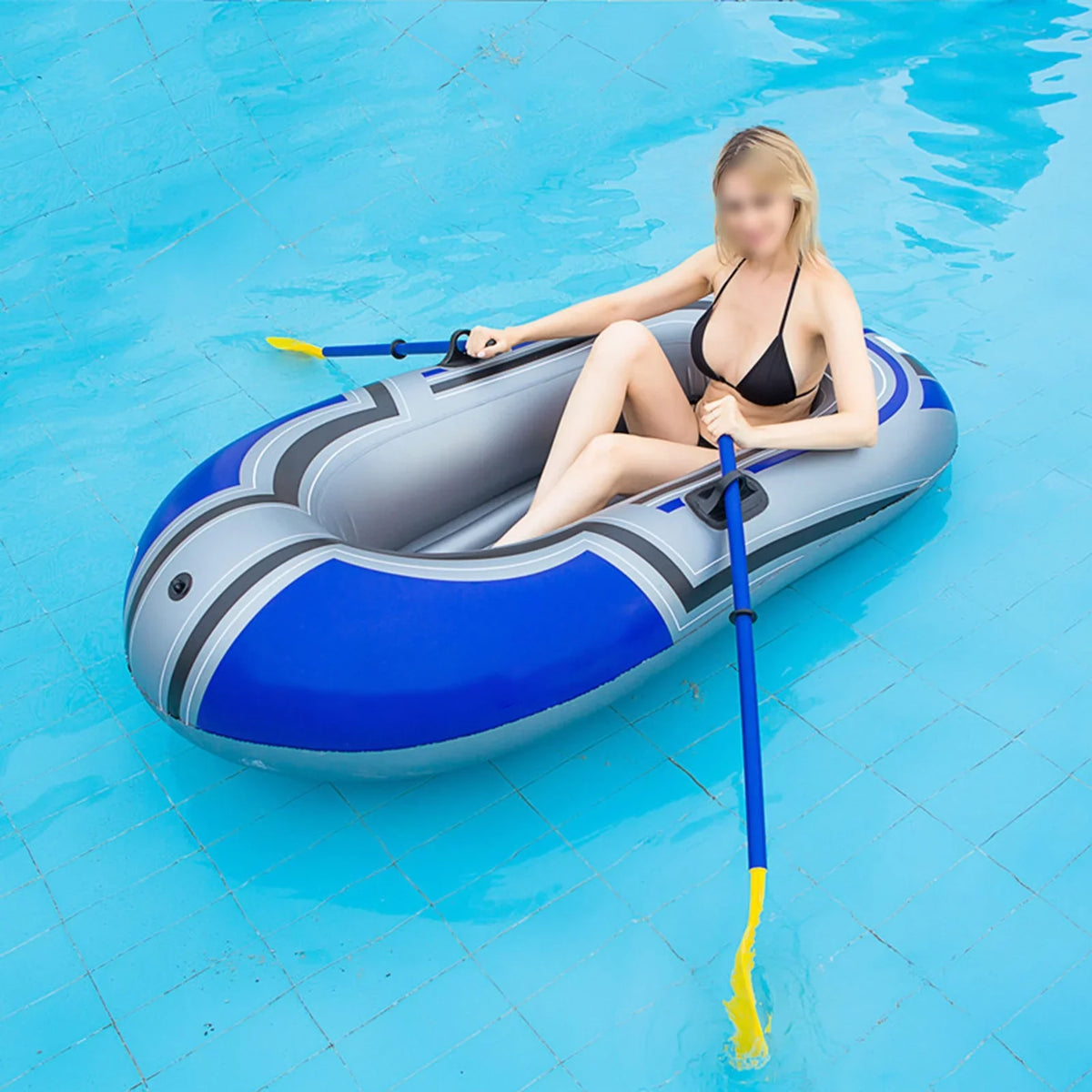 exterior included) Fishing not Series,thick Leisure Boat liquid Person Travel Kayak,Single Inflatable Boat Inflatable Kayak, 150cm(oars Play Fishing Boat