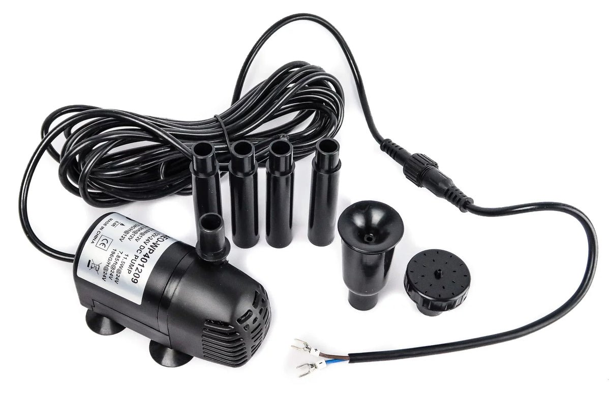 Submersible Fountain for Solar liquid Aquaponics and GPH Brushless AEO Pump Hydroponics DC 196 12V-24V
