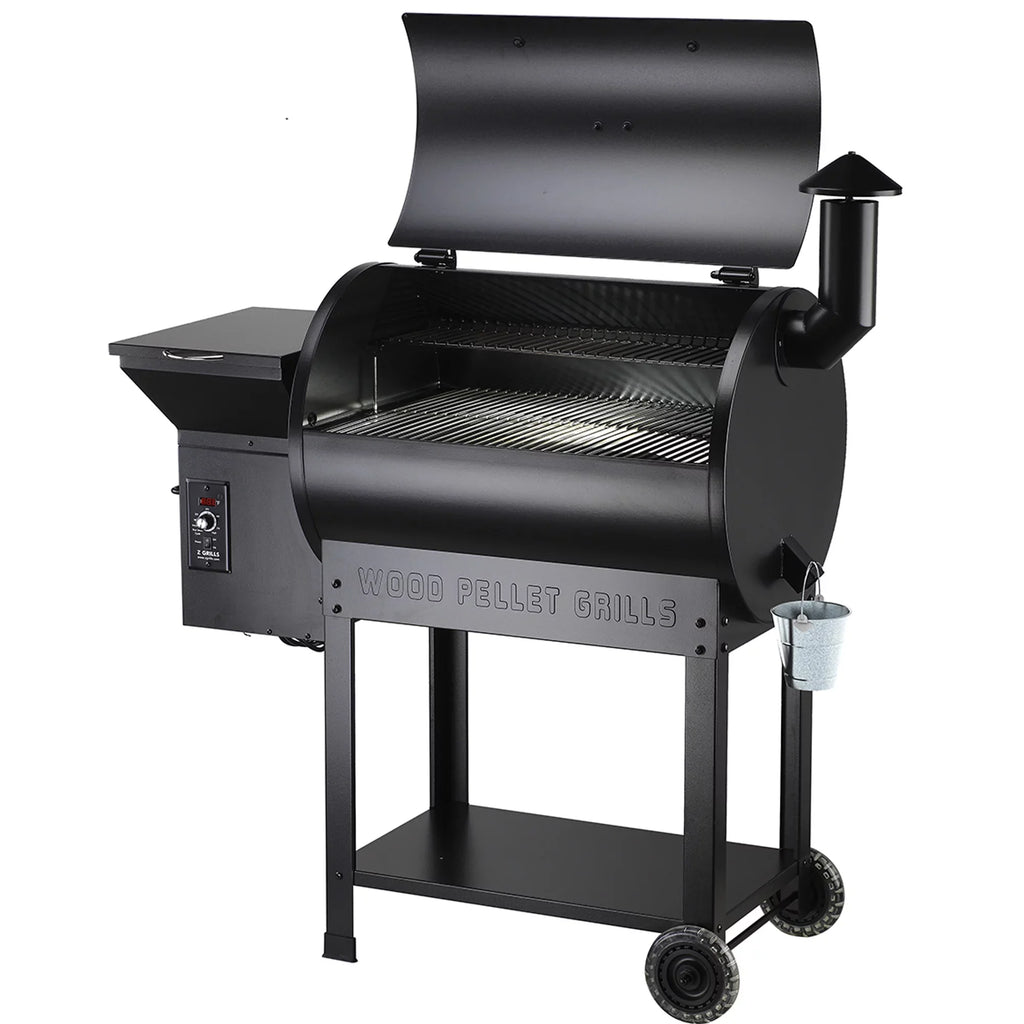 sq. 8-in-1 Z 694 Grill GRILLS & Black Smoker Wood Pellet in. ZPG-7002B BBQ