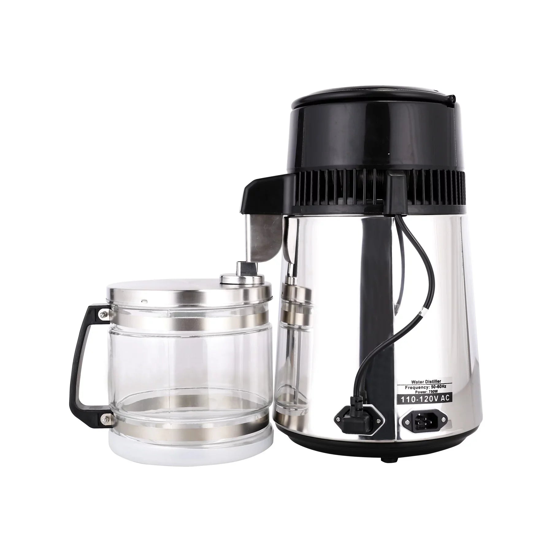 Steel Distiller liquid liquid Distiller 4L 750W Stainless Pure