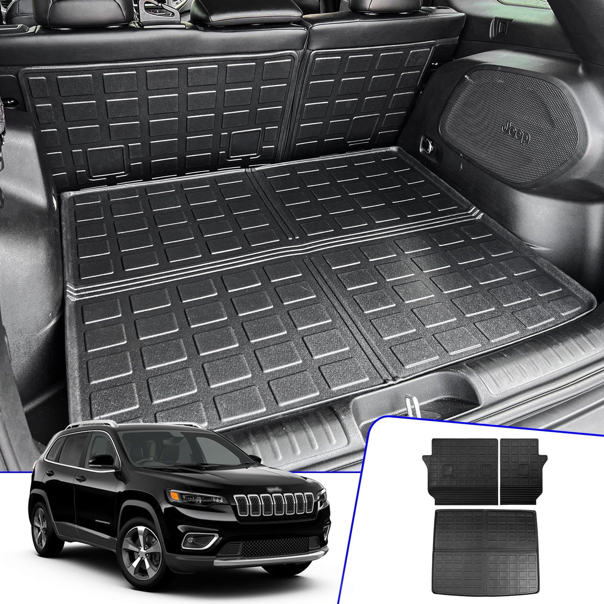 Cherokee Protector Liner Fit Cherokee Accessories Seat 2022 Cover Trunk Back Mat 2019-2023 Cargo Jeep Jeep